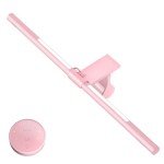 Quntis Pink Monitor Light Bar with Remote, Eye-Care No Glare, Space Saving Computer Desk Lamp As Gifts for Girls, Stepless Dimming, Modern Aesthetic Desk Light Bar for Home Office Gaming Reading