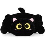 OtGalk Cat Shaped Cushion - Soft & Comfortable Chair Pad for Home, Office,Floor & Gaming Chair Seat Cushion, Sofa Cushion, Bedroom Throw Pillow - Cute Black Cat Decor, 24 x 21 inches