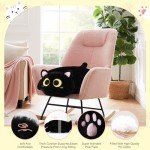 OtGalk Cat Shaped Cushion - Soft & Comfortable Chair Pad for Home, Office,Floor & Gaming Chair Seat Cushion, Sofa Cushion, Bedroom Throw Pillow - Cute Black Cat Decor, 24 x 21 inches