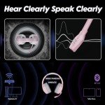 NUBWO G06 Dual Wireless Gaming Headset with Mic for PS5, PS4, PC, Mobile, Switch: 2.4GHz Wireless + Bluetooth - 100 Hr Battery - 50mm Drivers - Pink