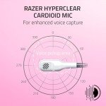 Razer Kraken Kitty V2 USB Wired Headset: Chroma RGB Kitty Ears - Stream Reactive Lighting - HyperClear Cardioid Mic - 40 mm Drivers - 7.1 Surround Sound - Comfortable Ear Cushions - White