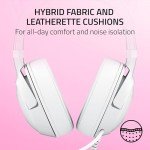 Razer Kraken Kitty V2 USB Wired Headset: Chroma RGB Kitty Ears - Stream Reactive Lighting - HyperClear Cardioid Mic - 40 mm Drivers - 7.1 Surround Sound - Comfortable Ear Cushions - White