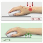 LIMKRIAN Cat Ergonomic Mouse Pad with Wrist Rest, Gaming Mouse Pad with Wrist Support, Funny Mouse Pads for Desk, Computer Mousepad with Non-Slip Pain Relief PU Base, Cute Office Desk Accessories