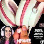 SADES MPOWER Stereo Gaming Headset for PS4, PC, Mobile, Noise Cancelling Over Ear Headphones with Retractable and Flexible Mic & Soft Memory Earmuffs for Laptop Nintendo Switch Games-Angel Edition