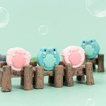 GeekShare Cute Animal Theme Silicone Joy Con Thumb Grip Caps,Joystick Cover Compatible with Switch/OLED/Lite,4PCS - Frog & Axolotl (for Switch/OLED/Lite)