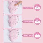 Gaming Keyboard Wrist Rest Pad,Memory Foam Palm Rest, Ergonomic Hand Rest for Computer Keyboard,Laptop,Mac,Lightweight for Easy Typing Pain Relief-Pink