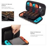 Vimorco Nintendo Switch OLED Case, Cozy Cats Travel Case, Hard Shell Cover for Console Games & Joy-Con, Cute Cat, 16 Card Slots