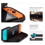 Vimorco Nintendo Switch OLED Case, Cozy Cats Travel Case, Hard Shell Cover for Console Games & Joy-Con, Cute Cat, 16 Card Slots