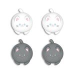 PlayVital Joystick Caps for Nintendo Switch, Thumbstick Caps for Switch Lite, Analog Cover for OLED Joycon Thumb Grips - Cutie Kitty