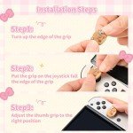 GeekShare 4PCS Switch Thumb Grip Caps,Kawaii Thumbstick Caps,Soft Silicone Joystick Cover Compatible with Switch/OLED/Switch Lite - Mikko Sweet Thoughts