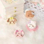 GeekShare 4PCS Switch Thumb Grip Caps,Kawaii Thumbstick Caps,Soft Silicone Joystick Cover Compatible with Switch/OLED/Switch Lite - Mikko Sweet Thoughts