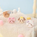 GeekShare 4PCS Switch Thumb Grip Caps,Kawaii Thumbstick Caps,Soft Silicone Joystick Cover Compatible with Switch/OLED/Switch Lite - Mikko Sweet Thoughts