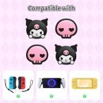 Kuitmor 4PCS Switch Thumb Grips Caps,Soft Silicone Switch Joystick Covers,Kawaii Joy Con Thumb Grip Caps Compatible with Switch/OLED/Lite