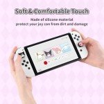 Kuitmor 4PCS Switch Thumb Grips Caps,Soft Silicone Switch Joystick Covers,Kawaii Joy Con Thumb Grip Caps Compatible with Switch/OLED/Lite