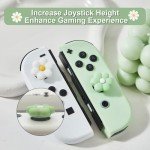 Thumb Grip Caps Compatible with Nintendo Switch, Cozy Daisy Jostick Caps for Nintendo Switch Lite/OLED, Floral Silicone Joycon Grips Cover Switch Accessories-4PCS Sage Green/White Cozy Gaming (Daisy)