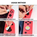 DLseego Thumb Grip Caps Compatible with Switch & Lite & OLED, Cute Joystick Caps Soft Silicone Protective Stick Cover 3D Analog 4PCS Grip Buttons for Joy Con Console Controller - Pikachu and Flash
