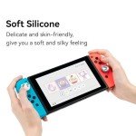 GeekShare Cute Silicone Joy Con Thumb Grip Caps, Joystick Cover Compatible with Switch/OLED/Switch Lite,4PCS - Dairy Cow