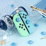 GeekShare Cute Silicone Joycon Thumb Grip Caps, Joystick Cover Compatible with Nintendo Switch/OLED/Switch Lite,4PCS - Little Shark