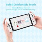 Kuitmor Switch Thumb Grip Caps,4PCS Soft Silicone Joystick Cover,Cute Analog Stick Cap Compatible with Switch/OLED/Lite