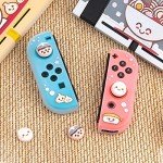BelugaDesign Boba Dumpling Thumb Grips | Cute Food Pork Bun Face Bubble Tea | Kawaii Japanese Button Joystick Cap Cover | Compatible with Nintendo Switch Standard Lite OLED