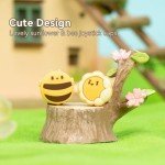 GeekShare Cute Silicone Joy Con Thumb Grip Caps, Joystick Cover Compatible with Switch/OLED/Switch Lite,4PCS - Sunflower & Bee