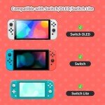 Kuitmor Cute Silicone Joystick Thumb Grip Caps,Joy Con Cover Compatible with Switch/OLED/Switch Lite,4PCS - Cat