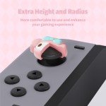 Kuitmor Switch Joy Con Thumb Grip Caps,4PCS Soft Silicone Joystick Cover,Cute Analog Stick Cap Compatible with Switch/OLED/Lite
