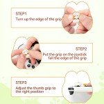 GeekShare Cute Silicone Joycon Thumb Grip Caps, Joystick Cover Compatible with Switch/OLED/Switch Lite, 4PCS - Rabbit & Carrot