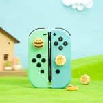 GeekShare Cute Silicone Joy Con Thumb Grip Caps, Joystick Cover Compatible with Switch/OLED/Switch Lite,4PCS - Sunflower & Bee