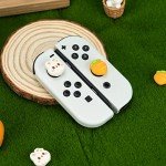 GeekShare Cute Silicone Joycon Thumb Grip Caps, Joystick Cover Compatible with Switch/OLED/Switch Lite, 4PCS - Rabbit & Carrot