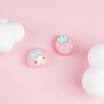 Kuitmor Switch Joy Con Thumb Grip Caps,4PCS Soft Silicone Joystick Cover,Cute Analog Stick Cap Compatible with Switch/OLED/Lite