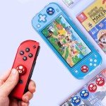 Thumb Grip Caps for Nintendo Switch/OLED/Switch Lite, 4 Pcs Caps for Nintendo Switch Joystick Covers Kawaii Accessories Switch Thumb Caps - Blue&Red