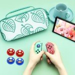 Thumb Grip Caps for Nintendo Switch/OLED/Switch Lite, 4 Pcs Caps for Nintendo Switch Joystick Covers Kawaii Accessories Switch Thumb Caps - Blue&Red