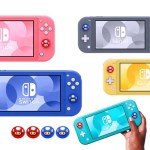 Thumb Grip Caps for Nintendo Switch/OLED/Switch Lite, 4 Pcs Caps for Nintendo Switch Joystick Covers Kawaii Accessories Switch Thumb Caps - Blue&Red