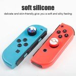 Switch Joycon Thumb Grip Caps, Soft Silicone Joystick Cover Compatible with Nintendo Switch/OLED/Switch Lite, Analog Stick Grips Button Covers for Switch,6pcs (A-Mix)