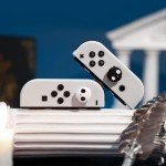 GeekShare Cute Silicone Joycon Thumb Grip Caps, Joystick Cover Compatible with Nintendo Switch / OLED / Switch Lite,4PCS -- Skull (Black & White)