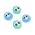 GeekShare 4PCS Cute Ghost Theme Thumb Grip Caps,Soft Silicone Joystick Cover Compatible with Switch/OLED/Switch Lite Only - Blue Phantom