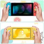 Sumind 24 Pieces Replacement Soft Silicone Cat Paw Flower and Fruit Lemon Design Thumb Grip Caps Analog Stick Cover Joystick Cap Luminous Cover Compatible with Nintendo Switch/Switch Lite Controller