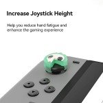 GeekShare 4PCS Cute Ghost Theme Thumb Grip Caps,Soft Silicone Joystick Cover Compatible with Switch/OLED/Switch Lite Only - Blue Phantom