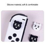 PERFECTSIGHT Cute Switch Thumb Grip Caps Compatible with Nintendo OLED/Lite Console, Kawaii Soft Skin Silicone 3D Analog Stick Button Cover for NS Joycon Controller, 4PCS Joystick Cap (Question Block)
