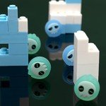 GeekShare 4PCS Cute Ghost Theme Thumb Grip Caps,Soft Silicone Joystick Cover Compatible with Switch/OLED/Switch Lite Only - Blue Phantom