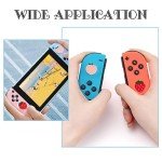 GORGECRAFT 4Pcs Peach Strawberry Thumb Grips Fruit Soft Silicon Joystick Button Caps Analog Joy Stick Cover Compatible with Switch OLED Lite Console for NS Joycon Controller Red Pink