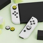 PlayVital Halloween Joystick Caps for Nintendo Switch, Thumbstick Caps for Switch Lite, Analog Cap for Switch OLED Joycon Thumb Grip Caps for Switch & Switch Lite & Switch OLED, Happy & Gloomy Style B