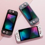 PlayVital Silicone Button Covers and Thumb Grip Set for Nintendo Switch/OLED Joycon/Switch Lite, ABXY Directional Key Button Caps for Nintendo Switch/OLED/Lite with Switch Lite D-Pad Button Cap, Pink