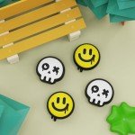 PlayVital Halloween Joystick Caps for Nintendo Switch, Thumbstick Caps for Switch Lite, Analog Cap for Switch OLED Joycon Thumb Grip Caps for Switch & Switch Lite & Switch OLED, Happy & Gloomy Style B