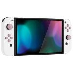 PlayVital Silicone Button Covers and Thumb Grip Set for Nintendo Switch/OLED Joycon/Switch Lite, ABXY Directional Key Button Caps for Nintendo Switch/OLED/Lite with Switch Lite D-Pad Button Cap, Pink