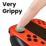 8-Pack Thumb Grips for Nintendo Switch Joycon, [Glow-in-The-Dark] Joystick Covers Compatible with Nintendo Switch/OLED/Switch Lite, Non-Slip Switch Joy Con Thumb Caps