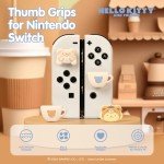 Hamee Hello Kitty and Friends Thumb Grips Compatible with Nintendo Switch OLED/Switch Lite, Character Joystick Grip Cover Caps – Pompompurin and Cinnamoroll (Latte Bear)