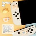 Hamee Hello Kitty and Friends Thumb Grips Compatible with Nintendo Switch OLED/Switch Lite, Character Joystick Grip Cover Caps – Pompompurin and Cinnamoroll (Latte Bear)