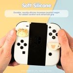 Hamee Hello Kitty and Friends Thumb Grips Compatible with Nintendo Switch OLED/Switch Lite, Character Joystick Grip Cover Caps – Pompompurin and Cinnamoroll (Latte Bear)